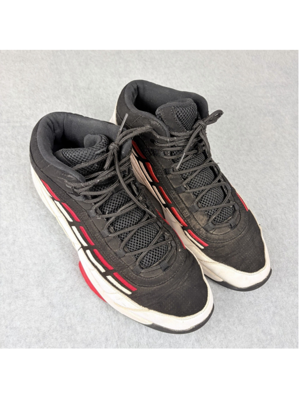 FILA Spitfire Men’s US 13 BLACK RED WHITE High Top Basketball Shoes